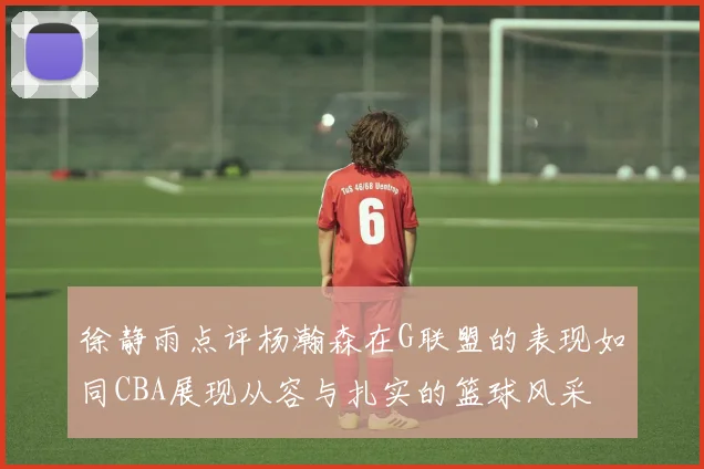 徐静雨点评杨瀚森在G联盟的表现如同CBA展现从容与扎实的篮球风采